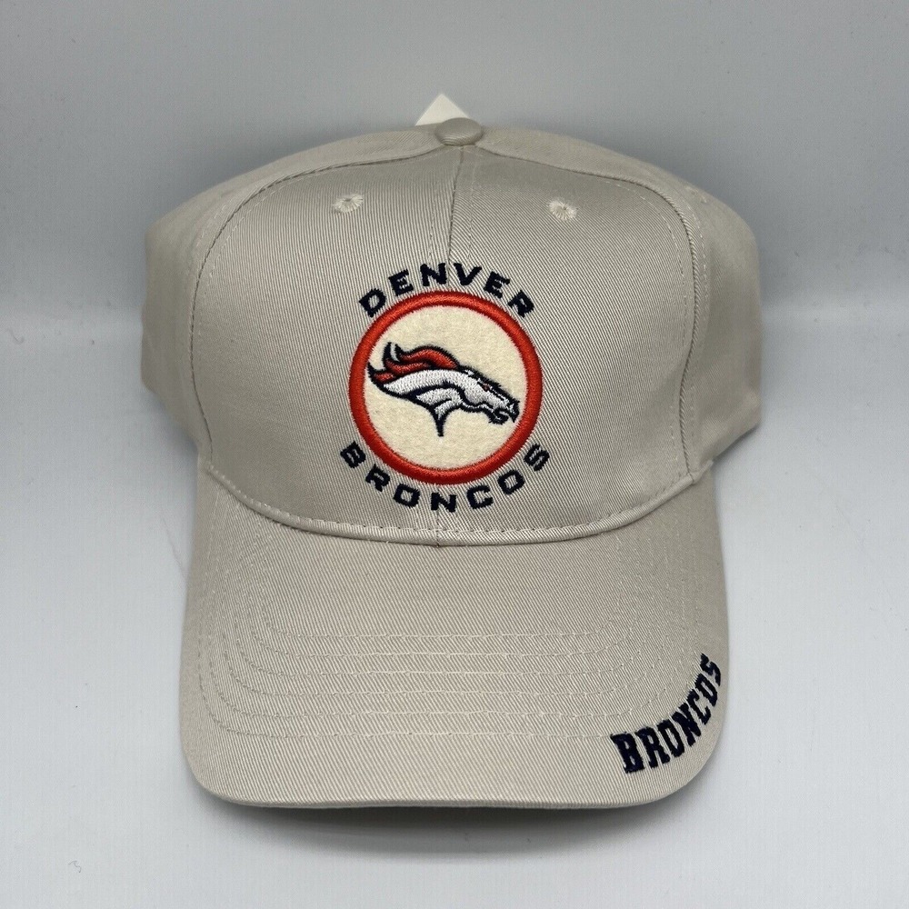 Vintage‎ Denver Broncos NFL Game Day Hat Strapback Cap Cream
